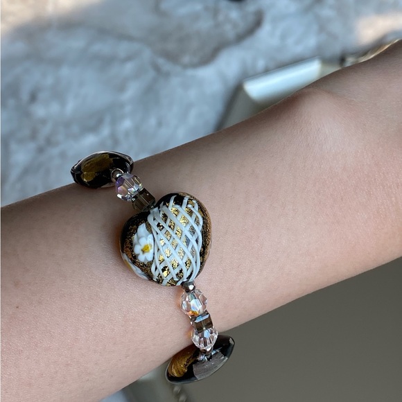 Murano Glass with Swarovski Elements Bracelet - Picture 5 of 5